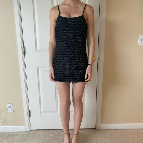 Women’s Free People Little Black (& Silver) Dress - Picture 1 of 7